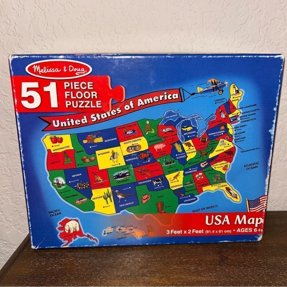 Melissa & Doug 51 State USA Extra Large Floor Puzzle